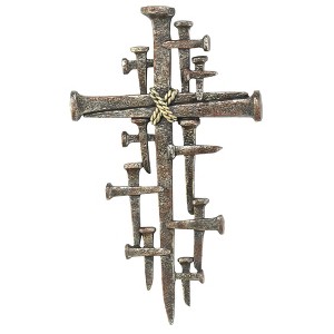 Dicksons Nail Crosses Decorative Abstract Brown 12 x 7.75 Resin Wall Cross - 1 of 1