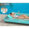 Jasonwell 4‑in‑1 Inflatable Tanning Lounger — Sun Tan Tub & Pool Raft, Water‑Filled Mat/Pad for Adults & Kids (XL) - Green w reflective base - 2 of 4
