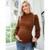 LXT-Maternity Top Shirts Pregnant Ruched Tunic Pullover Top - 2 of 4