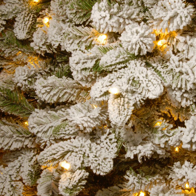 National Tree Company 6.5 ft. Snowy Everest Fir Medium Tree with Clear Lights, 4 of 6