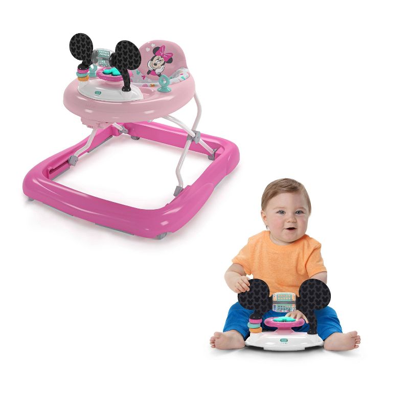 Bright Starts Minnie Mouse Tiny Trek Forever Besties 2-in-1 Walker, 3 of 16