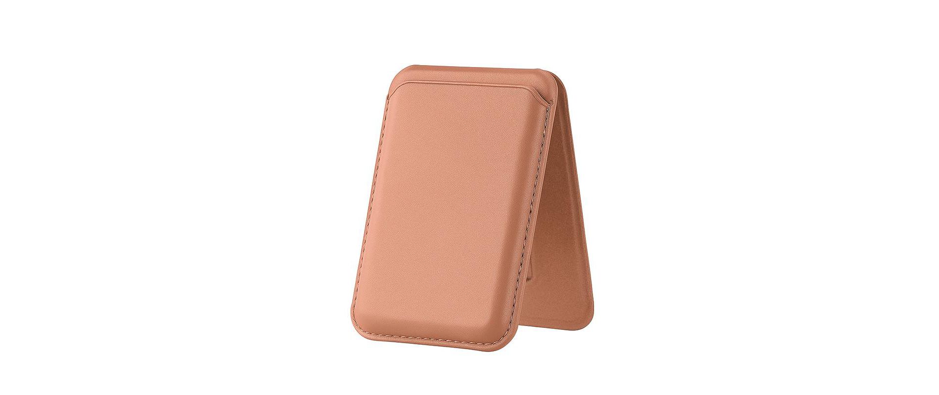 Entronix Leather Magnetic Wallet Attachment for MagSafe & Magnetic Phone Cases – Slim Card Holder Phone Accessory