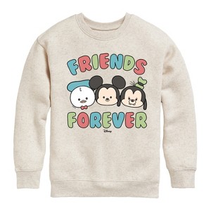Boys' - Disney - Friends Forever Graphic Long Sleeve Fleece Sweatshirt - 1 of 4