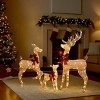 GlasFlength Decorative Objects Elk Deer Sled Decoration Christmas Deer Outdoor Yard Decoration Courtyard Elk Decoration, Gold, 24.5"*8"*48" - 4 of 4