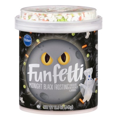 Pillsbury Baking Funfetti Midnight Black Frosting - 15.6oz