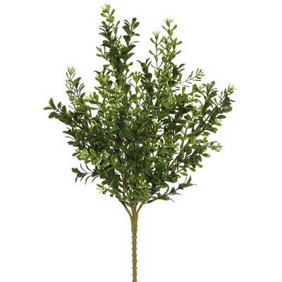 Vickerman 18" Artificial Green Boxwood Bush, Pack of 3