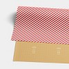 30" 20 sq ft Christmas Roll Wrap Red/White Diagonal Stripes - Wondershop™ - 3 of 3