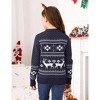 Matching Christmas Sweaters for Family Boys Girls Crew Neck Reindeer Snowflakes Knitted Funny Pullover Sweaters Holiday Party - 3 of 4