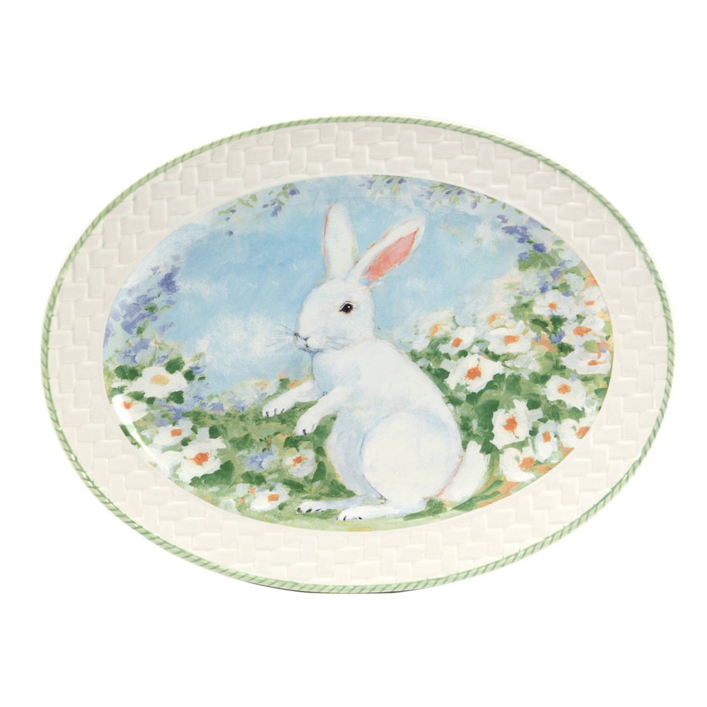 Photos - Serving Pieces Certified International 12" Easter Morning Oval Platter 