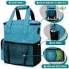 PetAmi Dog Travel Bag, Pet Supplies Accessories Organizer, Traveling Camping Weekend Essentials Kit, Food Container Collapsible Bowls - 4 of 4