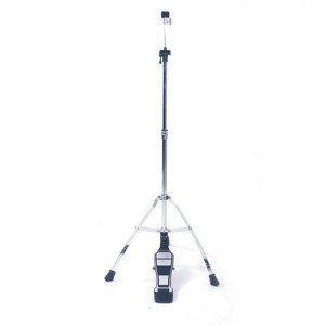 SEVOBAL Drum and Percussion Accessories, Professional Pedal-Control Hi-Hat Stand with Adjustable Height, Silver, 24.8"*4.72"*3.54" - 1 of 4