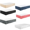 Legacy Decor Bed Skirt Tiered Dust Ruffle 100% Brushed Microfiber with 14"  Drop - 2 of 4