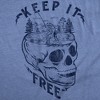 Mens Funny T Shirts Keep It Free Sarcastic Camping Graphic Novelty Tee For Men - Crazy Dog Men's T Shirt - 2 of 4