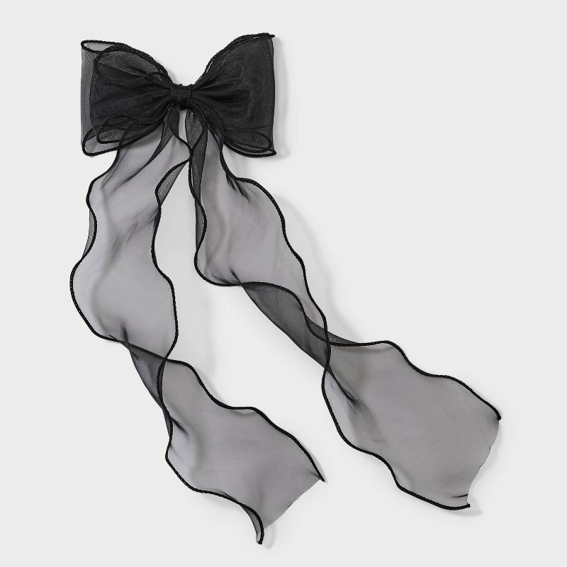 Bow Hair Barrette - Wild Fable&#8482; Black, 1 of 5