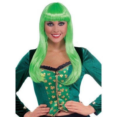 green wig halloween costume