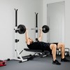 Soozier 3 Positions Height Adjustable Squat Rack, 2" Steel Heavy Duty Barbell Rack Stand and Bench Press Rack, 2-Piece - 2 of 4