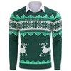 WhizMax Men's Round Neck Pullover Christmas Jacquard Sweater - 3 of 4