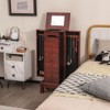 Tangkula 9 Drawers Storage Box Chest Stand Amior Jewelry Cabinet Necklace Holder Brown - 3 of 4