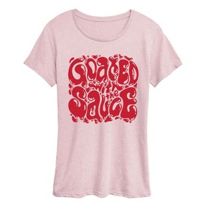 Women's - Instant Message - Goated With the Sauce Short Sleeve Graphic T-Shirt - 1 of 4