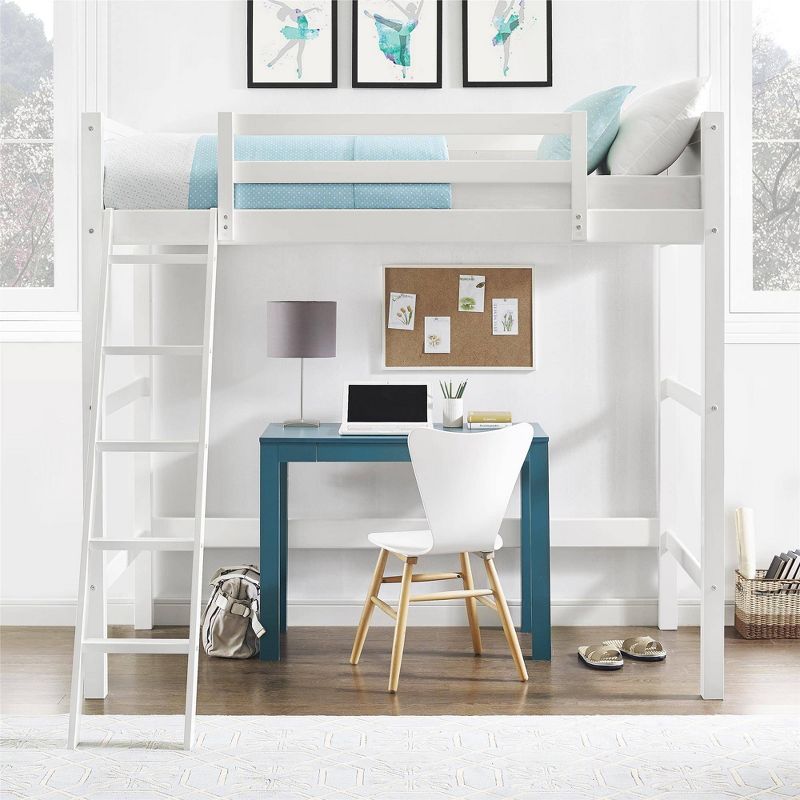 Twin Houston Kids' Wooden Loft Bed with Ladder - Room & Joy, 3 of 8