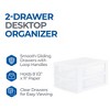 Gracious Living Clear Mini Drawer Desk and Office Organizer for Storing Cosmetics, Arts, Crafts, and Stationery Items - 3 of 4