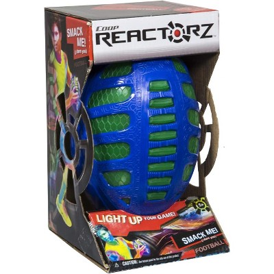 Swimway 9" Cobalt Blue and Lime Green LED Lighted Reactorz Football Outdoor Sport Toy