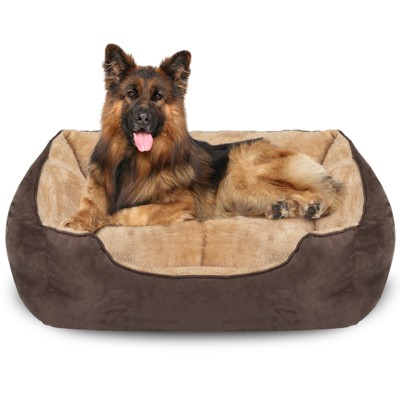 PureWags Dog Bed with Removable Mat, Washable Pet Bed with Anti-Slip Base for Small Dogs and Cats, Indoor Rectangle Bed