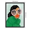 Amanti Art Green Coat by Kendra Dandy Canvas Wall Art Print Framed 18 x 24-in. - 4 of 4