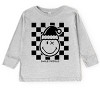 SmileyWorld Checkered Christmas Wink - Toddler Long Sleeve Graphic Tee - 2 of 4