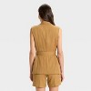 Women's Tie-Front Long Line Vest - A New Day™ - 2 of 3