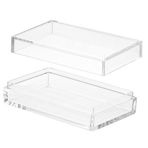 Unique Bargains Square Cube Clear Acrylic Box with Lid for Candy Tiny Jewelry Display - 1 of 4