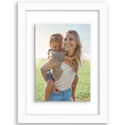 Americanflat Two-Sided Floating Picture Frame to Display Photos, Wall Art, and Pressed Flowers