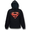 Mens Super Hoodie Red Outline - 3 of 4