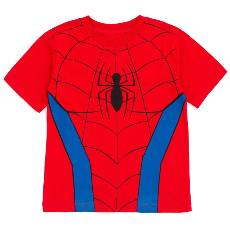 Marvel Spider-Man Miles Morales Spider-Gwen Ghost Spider Matching Family Cosplay T-Shirt Toddler, 3 of 8