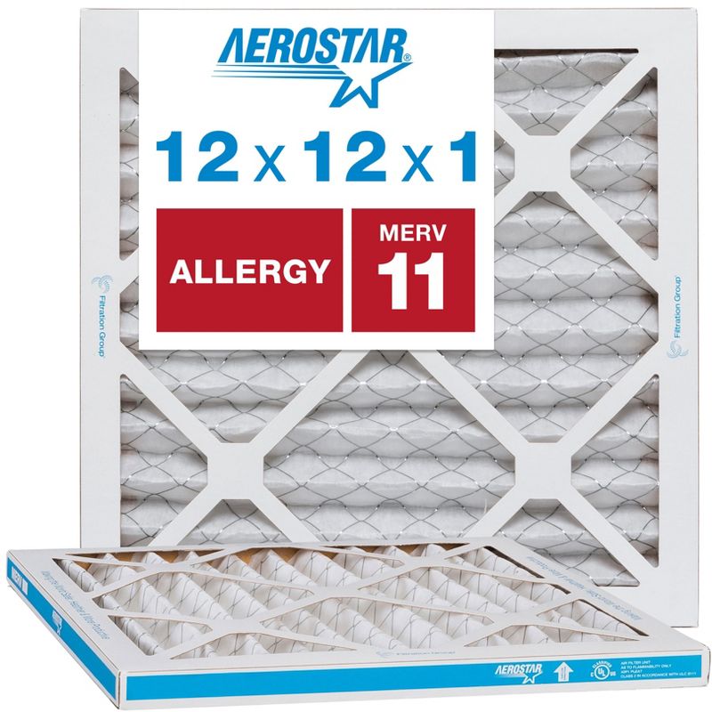 Aerostar AC Furnace Air Filter - Allergy - MERV 11 - Box of 2, 1 of 7