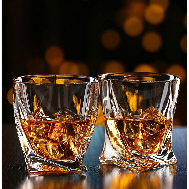 Bezrat Whiskey Glasses Set of 6 Lead Free Crystal Old Fashioned, 3 of 7