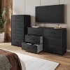 Lyngins Modern Drawers Dresser with Spacious Fabric Drawers,Chest of Drawers with Strong Wood Frame,Storage Furniture for Bedroom,Living Room - 2 of 4