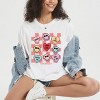 S.W.Smiley Candy Heart Smile Solid - Women's Garment Dyed Graphic T-Shirt - 3 of 4