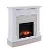Jerrick Touch Panel Electric Media Fireplace with Faux Stone White - Aiden Lane - image 4 of 4