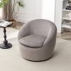 Anybear 29.50W x 31D x 25.50H Modern Swivel Barrel Chair - 3 of 4