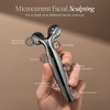 VORA Microcurrent Facial Roller by Project E Beauty | 3D Face & Body Massager | Instant Face Lift & V-Shape | Anti-Aging &Tightening | Solar Powered - 3 of 4