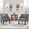 Yaheetech Set of 2 Modern Velvet Accent Chair for Living Room Bedroom - 2 of 4