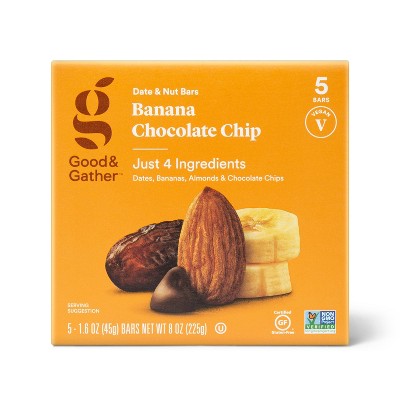 Banana Chocolate Chip Nutrition Bars - 5ct - Good & Gather™