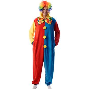 #followme Mens One Piece Clown Costume Adult Onesie Hoody Pajamas