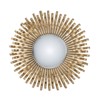 27inin Sunburst Design Wall Mirror Decorative Golden Finish for Entryway, Modern Living room - 2 of 4