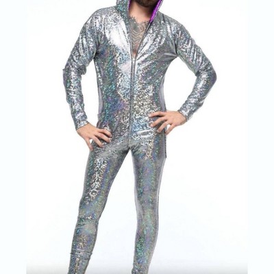 Men's Holographic Hooded Onsie Jumpsuit - Sea Dragon Studio