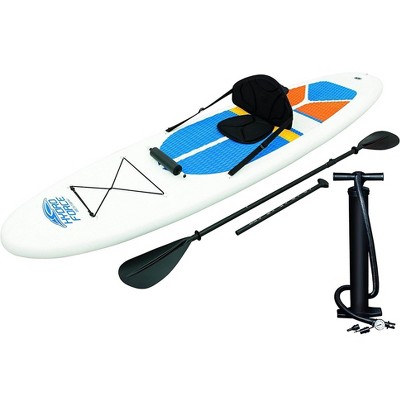 Bestway Hydro-Force 10 Foot Inflatable Stand Up Paddle Board SUP & Kayak, White