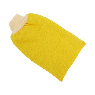 Unique Bargains Double Side Simplicity Shower Gloves for Bathroom 8.66"x5.31" 1 Pc