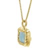 Silpada 'Mediterra' Natural Aquamarine Necklace in 14K Gold-Plated Sterling Silver, 16" + 2" - 2 of 4