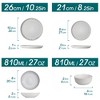 vancasso 16 Piece Stoneware Dinnerware Set with Dinner Plates, Dessert Plates, Soup Plates and Bowls for 4 - 2 of 4
